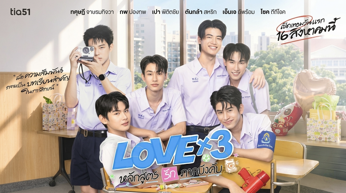 مسلسل حب ضرب ثلاثة LOVEx3 الحلقة 5 الخامسة مترجمة